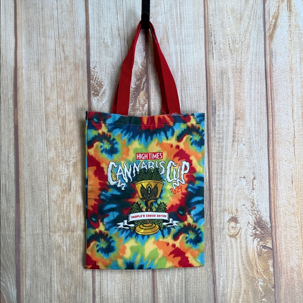 💵High Times Cannabis Cup 2024 Judges Tie-Dye Tote Bag